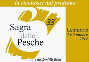 Leonforte, al via la XXXIII Sagra delle Pesche