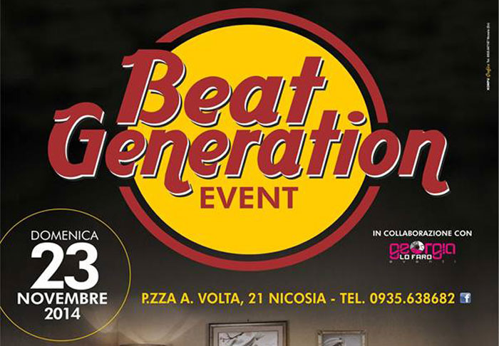 Nicosia, il 23 novembre il Beat Generation Event