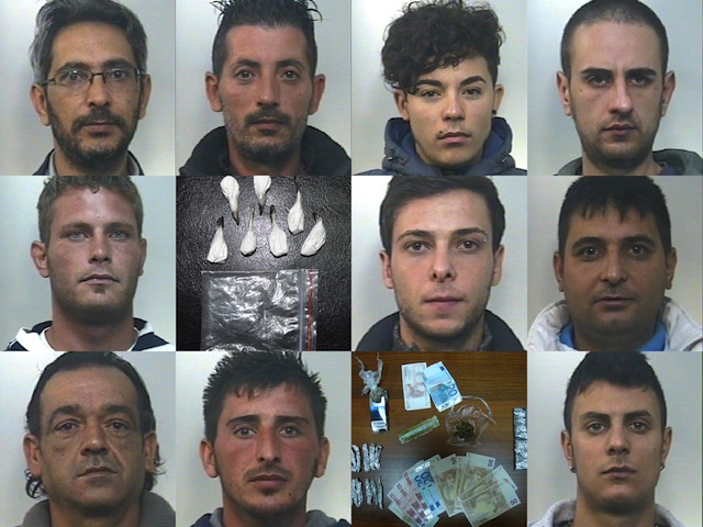 Barrafranca, 11 arresti per l’operazione antidroga ‘’COMPARE’’