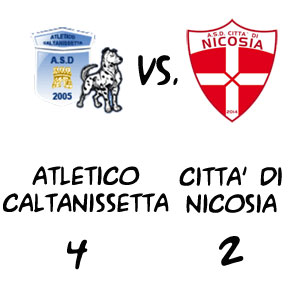 Calcio, in Prima Categoria Atletico Caltanissetta-Città di Nicosia 4-2