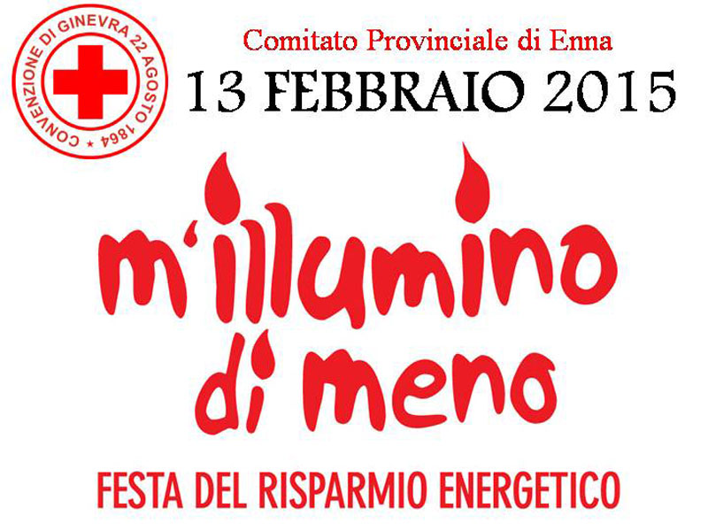 Enna, la Croce Rossa aderisce alla campagna ''M'illumino di Meno''