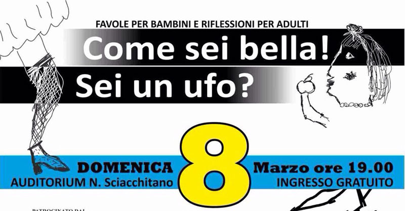 Troina, festa della donna: domani in scena lo spettacolo teatrale ‘’Come sei bella ! Sei un ufo ?’’