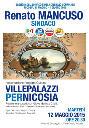 Nicosia, il 12 maggio presentazione del Progetto Cultura ‘’Villepalazzi per Nicosia’’