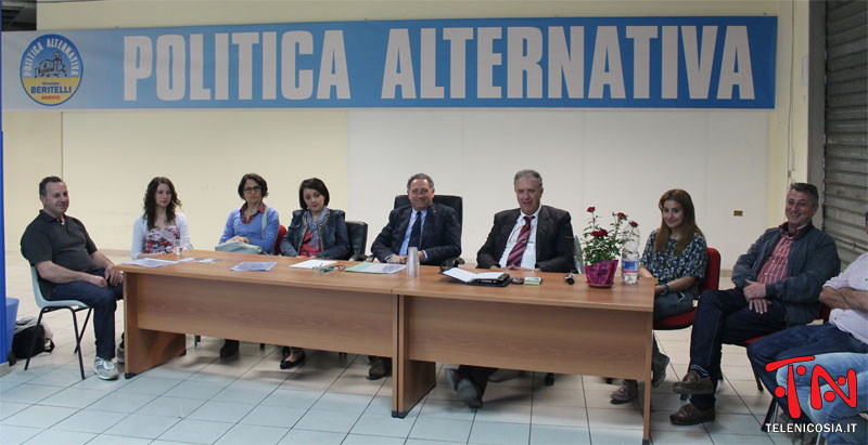 Nicosia, presentazione del candidato sindaco Giuseppe Beritelli e della lista Politica Alternativa