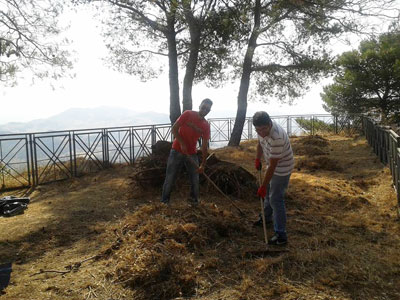 Nicosia, avviati i lavori volontari di pulizia del parco urbano del castello