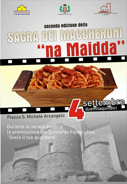 Nicosia, il 4 settembre nel quartiere di san Michele la II edizione della sagra dei maccheroni ‘’na maidda’’