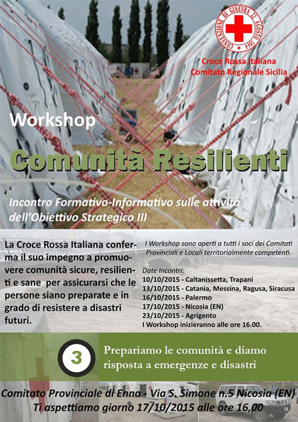 Nicosia, incontro formativo-informativo ‘’Comunità Resilienti’’