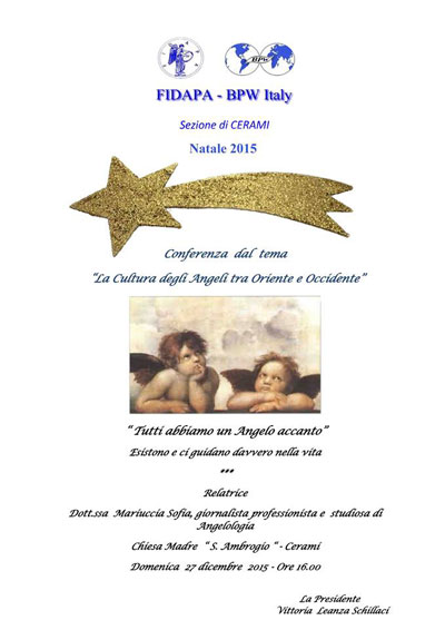 Cerami, il 27 dicembre conferenza ‘’La Cultura degli Angeli tra Oriente e Occidente’’