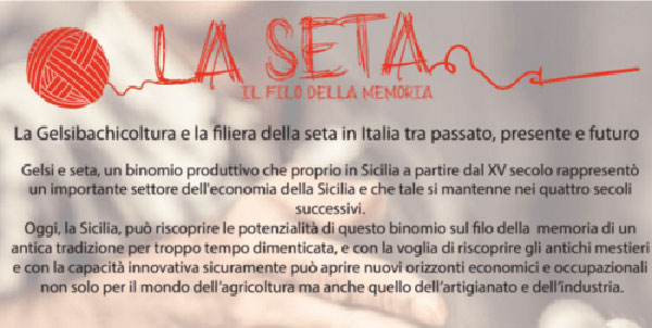 La Seta, Il filo della memoria. Unimpresa Sicilia e l'Ordine degli Agronomi e Forestali hanno organizzato il workshop al Sicily Outlet Village