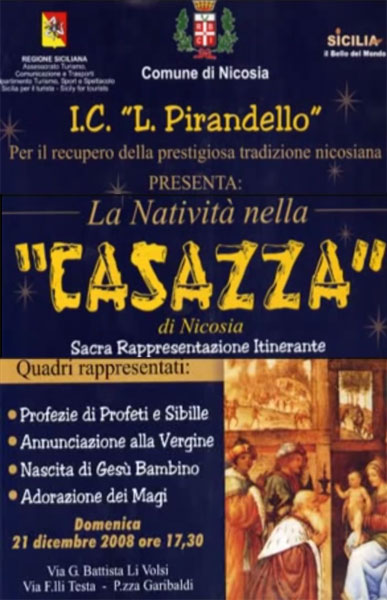 Il 21 dicembre 2008 l’ultima rappresentazione della Casazza di Nicosia