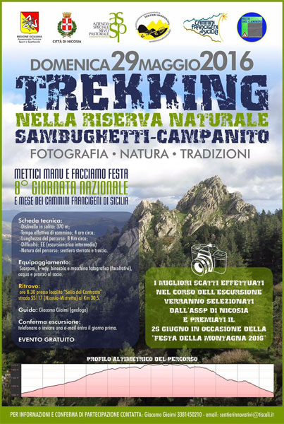 Il 29 maggio trekking nella riserva naturale Sambughetti-Campanito