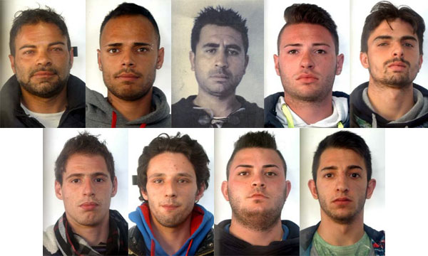 Villarosa, la polizia ha arrestato nove uomini per spaccio di droga