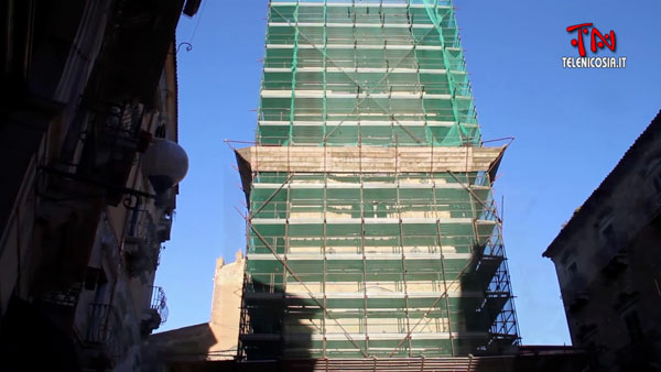 Nicosia, dal 9 maggio partirà il cantiere per il montaggio della cuspide della Torre Campanaria