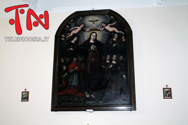 Nicosia, presentato il restauro del quadro raffigurante Nostra Signora dei Raccomandati