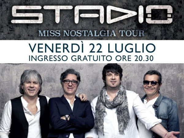 Il 22 luglio gli Stadio in concerto al Sicilia Outlet Village