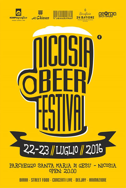 Il 22 e 23 luglio la II edizione del Nicosia Beer Festival 