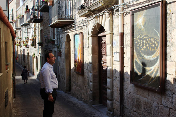 Gangi, nuove opere per la pinacoteca en plein air Gianbecchina