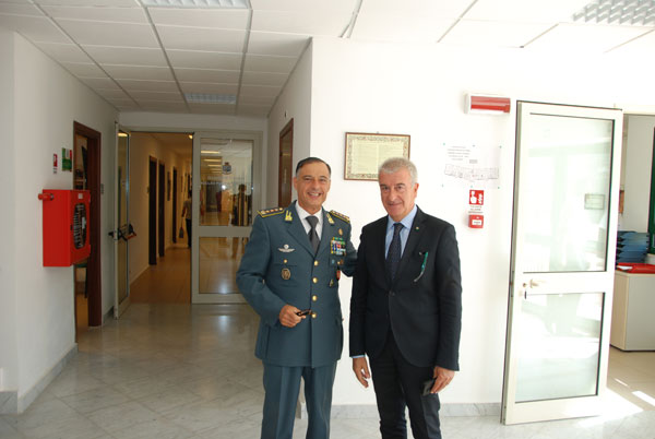 Il Questore di Enna in visita al comando provinciale della Guardia di Finanza