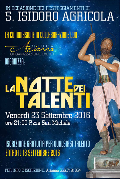 Nicosia, il 23 settembre ‘’La notte dei talenti’’