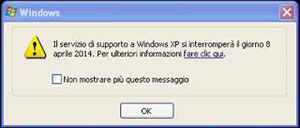 Windows XP va in pensione