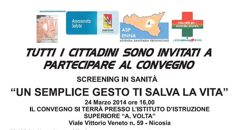 Nicosia, il 24 marzo convegno 'Un semplice gesto ti salva la vita'