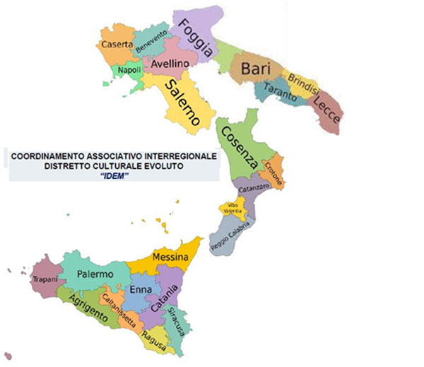 Nasce il Coordinamento associativo interregionale ‘’Distretto culturale evoluto IDEM’’ Identità Mediterranea