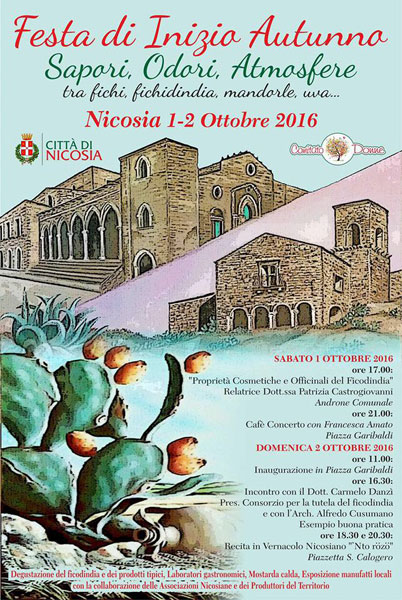 Nicosia, l’1 ed il 2 ottobre ‘’Festa di Inizio Autunno’’