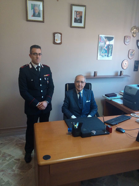 Pietraperzia, visita delle massime autorità locali e della magistratura presso la locale stazione dei carabinieri