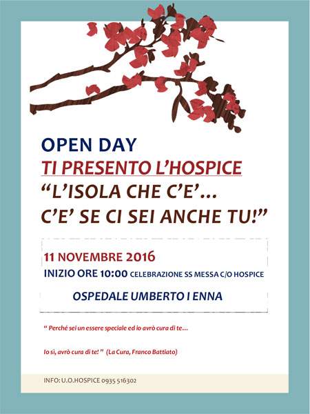 ASP Enna, l’11 novembre Open Day Cure Palliative