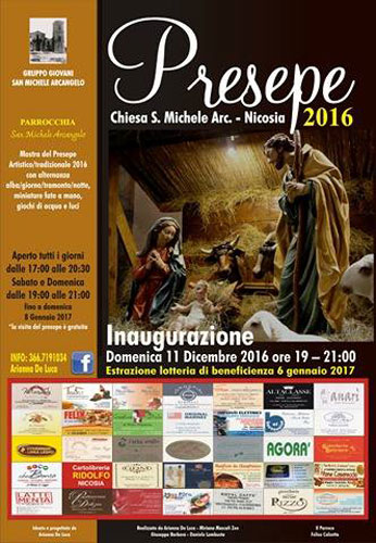 Nicosia, l’11 dicembre verrà inaugurato il presepe nella chiesa di San Michele