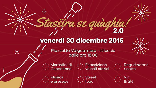 Nicosia, 30 dicembre in piazzetta Valguarnera per i mercatini di Capodanno