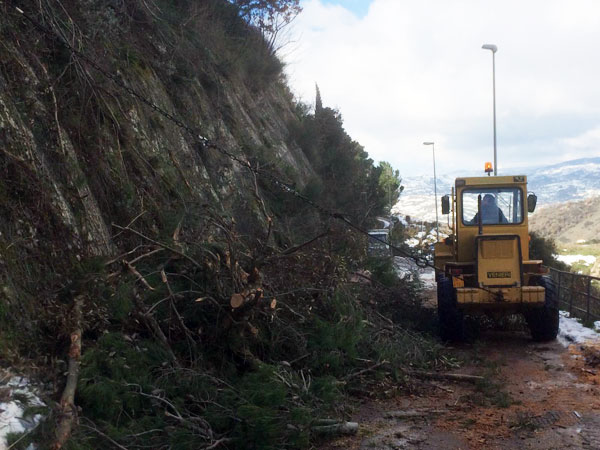 Nicosia, ripristinata la viabilità in via S. Simone