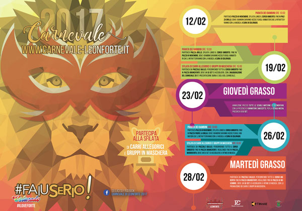 Leonforte, al via da domenica 12 febbraio il Carnevale 2017