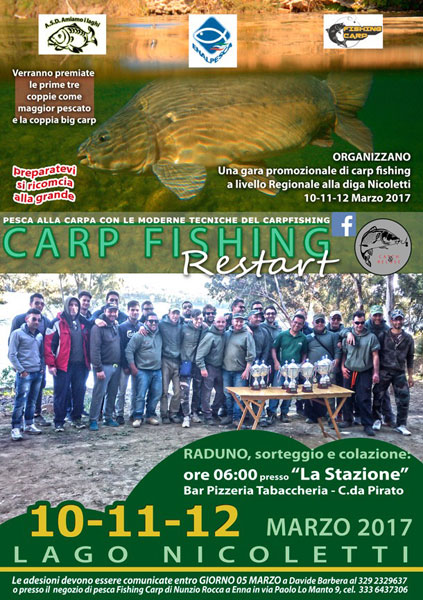 Leonforte, al via il week end del ‘’Carpfishing restart’’