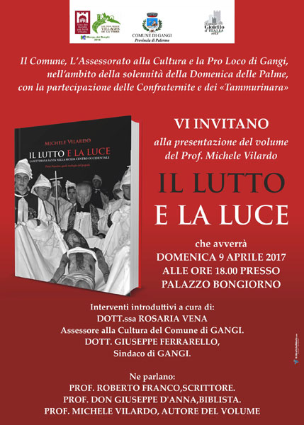 Gangi, domenica si presenta libro di Vilardo ‘’Il lutto e la luce’’