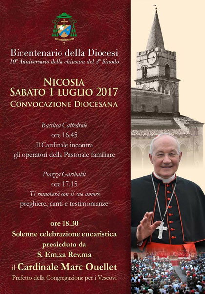 Nicosia, sabato 1 luglio il cardinale Ouellet incontra gli operatori della pastorale familiare