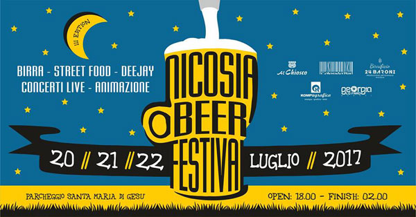 Dal 20 al 22 luglio la terza edizione del Nicosia Beer Festival