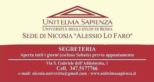 Nicosia, tre nuovi corsi di laurea alla Unitelma Sapienza