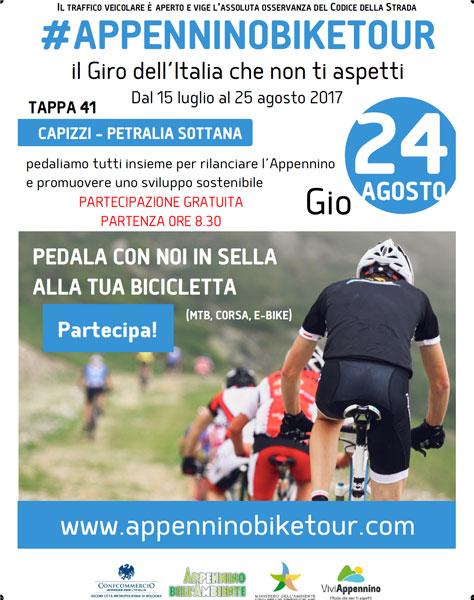 Il 24 agosto passerà da Nicosia la 41ma tappa dell’Appennino Bike Tour