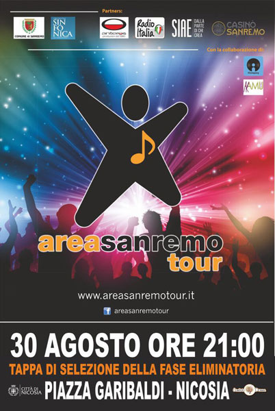 Area Sanremo Tour fa tappa a Nicosia il 30 agosto