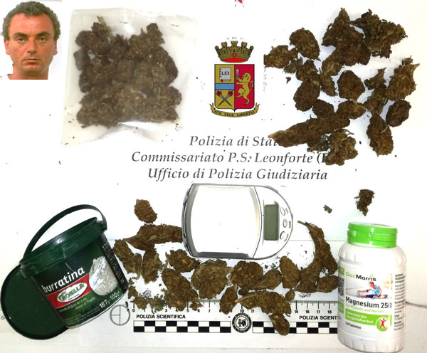 Leonforte, arrestato dalla Polizia di Stato un quarantenne per detenzione e spaccio di marijuana