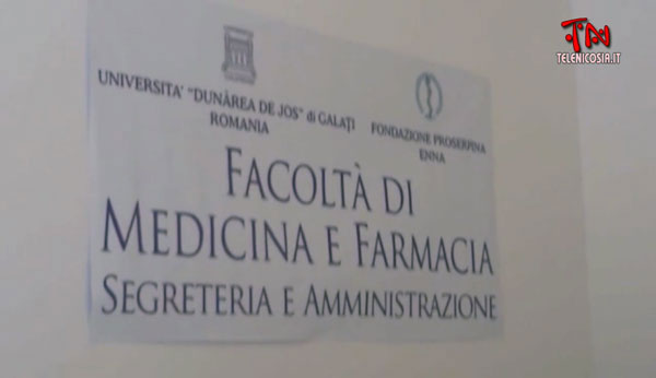 Enna, il 23 ottobre apre l’anno accademico della Facoltà di Medicina e Farmacia dell’Università Dunarea De Jos