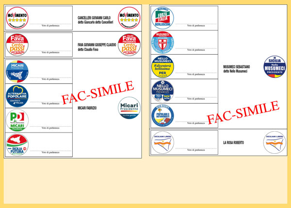 Elezioni regionali siciliane, legge elettorale e come si vota