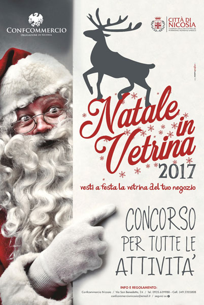 Nicosia, torna anche quest’anno ‘’Natale in vetrina’’