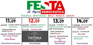 Festa Democratica di Agira dall'11 al 14 settembre