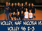 Volley, in Coppa Sicilia NAF Nicosia – Volley 96 2-3