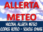 Nicosia, Allerta meteo: CODICE ROSSO. Chiuse tutte le scuole