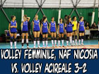 Volley femminile, NAF Nicosia-Volley Acireale 3-2