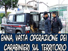 Enna, controlli a tappeto dei carabinieri per armi e droga