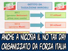 Anche a Nicosia il No Tax Day organizzato da Forza Italia